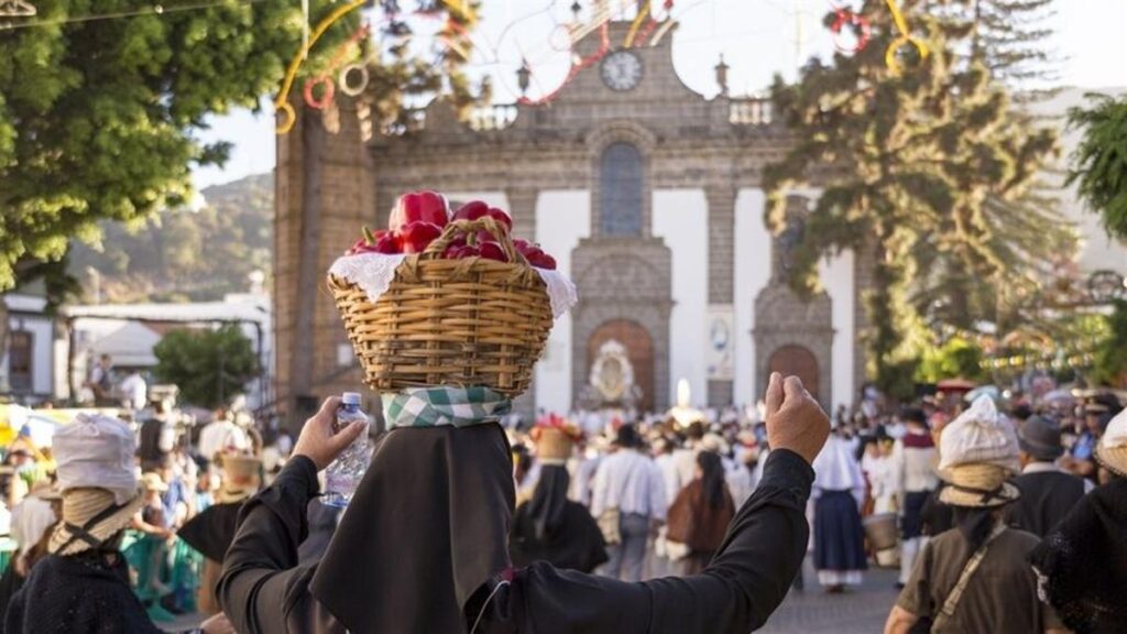celebracion del dia del pino en gran canaria