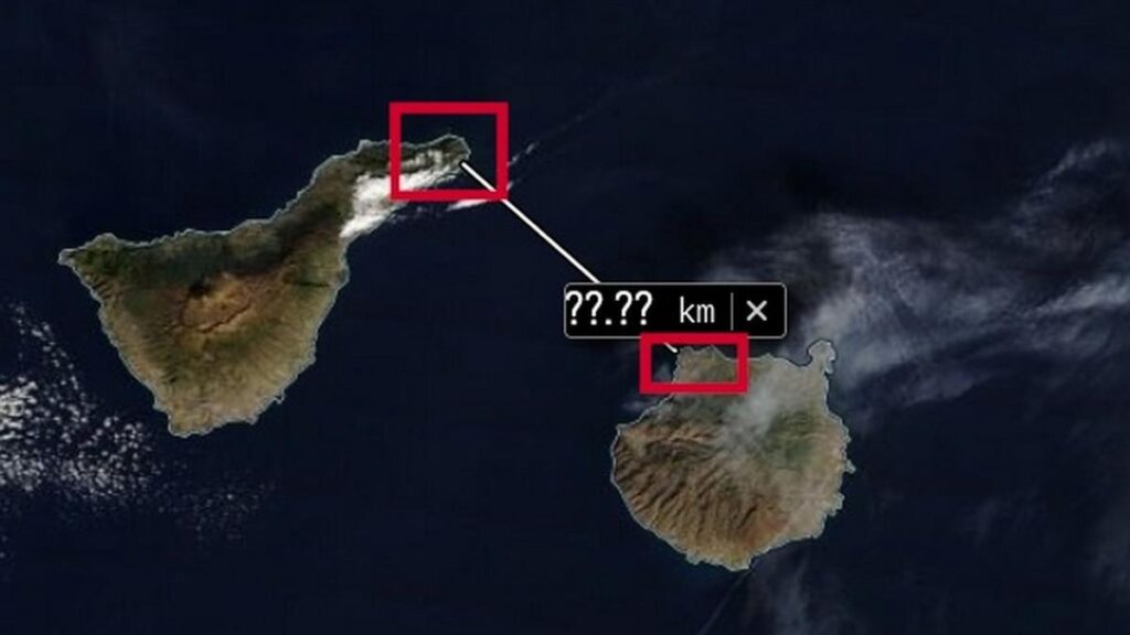 descubre la distancia exacta entre tenerife y gran canaria