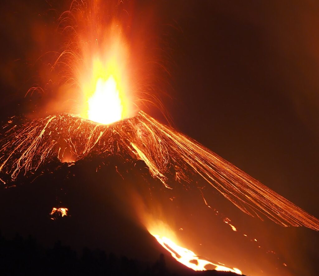 cuando fue el volcan de las palmas