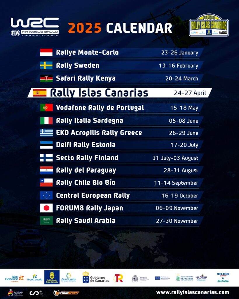 wrc canarias 2025 donde es y cuando se celebra