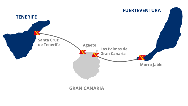 01 mapa ruta tenerife fuerteventura landing